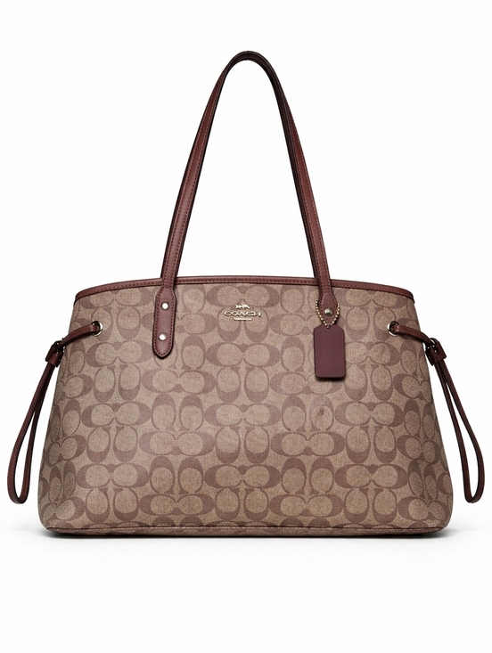 Coach Handbags - Coach Drawstring Carryall in Signature Canvas
